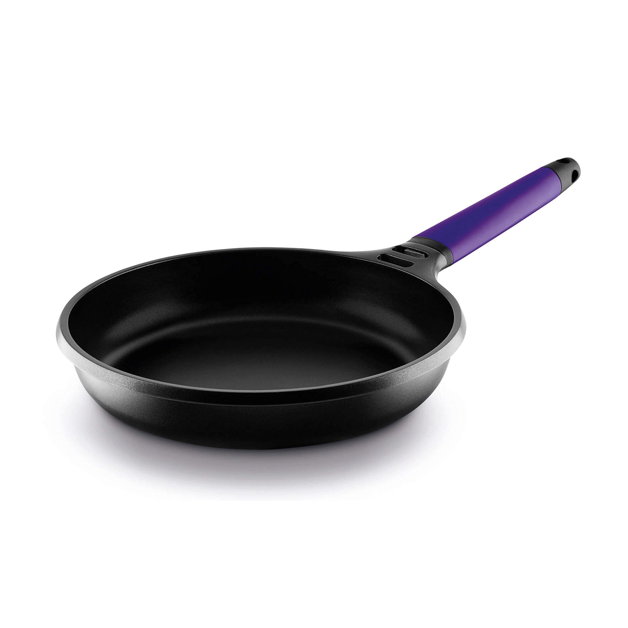 Fundix 22 cm Nonstick Cast Aluminium Induction Fry Pan with Removable Handle, Violet
