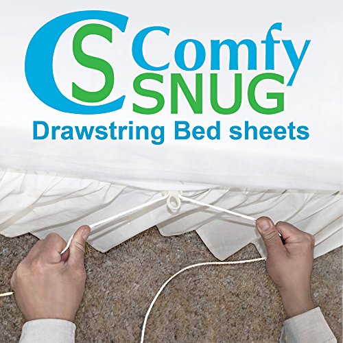 QUEEN White T300 100 Cotton (Fitted Sheet Only) Sheet Fastener Sheet Holder Sheet Strap