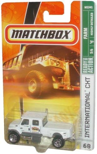 Mattel Matchbox 2007 MBX Farm 1:64 Scale Die Cast Metal Car # 68 - Grant's Farm White International CXT Commercial Extreme Truck