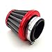 TC-Motor 38mm Red Filter For 50cc 90cc 110cc 125cc Pit Pro Dirt Bike ATV Quad & GY6 50cc QMB139 Engine Moped Scooter