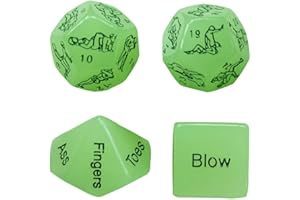 Sex Dice for Adults Couples Glowing Sex Dice Games Fun Dices for Couple Lovers Dice Sex Gaming Fun Dices with Sex Positions G