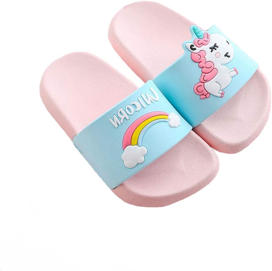 CoralupKids Slide Slippers Toddler Boys Girls Summer Sandals Beach Flip Flops & Pool Slides Bathroom Slipper