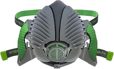 Stealth P3 Respirator M/L Grey Twin P3 HEPAC Filters EN140 EN143 APF20