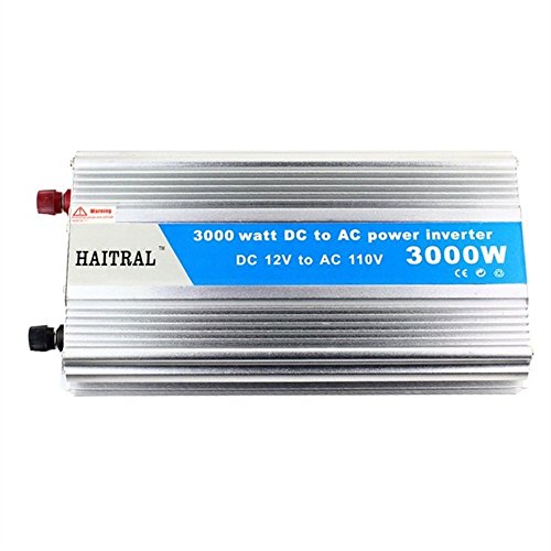 Power Inverters 3000Watt Jump Starter 12 Volt DC to 110 Volt AC