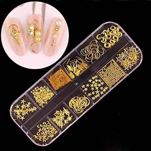 Nail Gems,Colorful Shiny 3D Nail Art Rhinestones Nails Gems Kit (4 Boxes) Multicolor Nails Gem Polish Rivets Studs Double-sided Glue Stickers Nail Arts Clippers Foil Equipment Acrylic