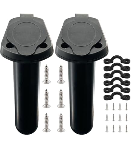 Amazon.com: SeaLux Marine Fishing Rod Holder Black 90 Deg Flush Mount 4 Pack : Sports & Outdoors Amazon.com: SeaLux Marine Fishing Rod Holder Black 90 Deg Flush Mount 4 Pack : Sports & Outdoors