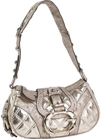 guess gold handbag