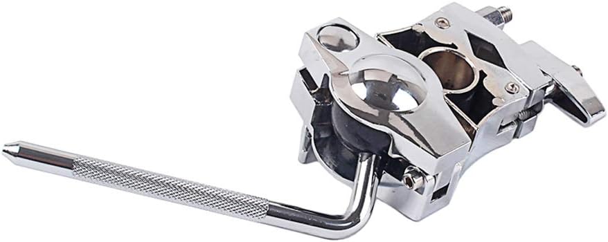 Alnicov Metal Tom Drum Stand Multi-Function Tom Drum Stand Holder Drum Accessory, Silver - Image 3