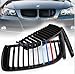 BaiFM Matte black M Color MESH front Kidney Grille Grill FOR bmw 328i 316d 318d BMW E90 / E91