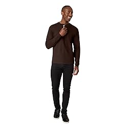 Hanes mens Beefy Long Sleeve Three-button Henley