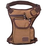 2016 Special Waterproof Drop Utility Thigh Pouch New Fashionable Military Waist Pack Weapons Tactics Outdoor Sport Ride Leg Bag (Coffee)