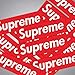 Potelin Supreme Stickers 50/100 Pieces Pack Waterproof and Oil Proof OEM Style for Decoration of Smart Phone, Laptop, Backpack Skateboarding, Cars, Laggages etc (Red 50 Pcs)