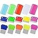 15 Pieces Head Lice Combs Tear Stain Comb Cat Dog Combs Plastic Comb Metal Teeth Grooming Hair Comb for Grooming and Clean Stains/Lice/Flea/Dandruff Flakes