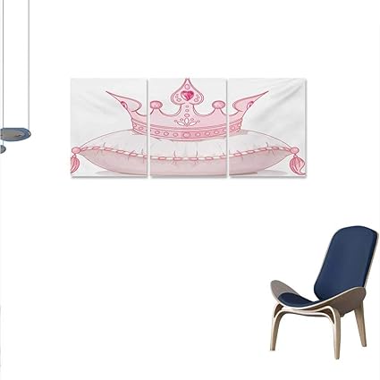 Amazon Com Queen Wall Paintings Cartoon Style Cute Pink Princess