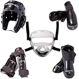 Macho Dyna 8 piece sparring gear set with shin guards and face shield