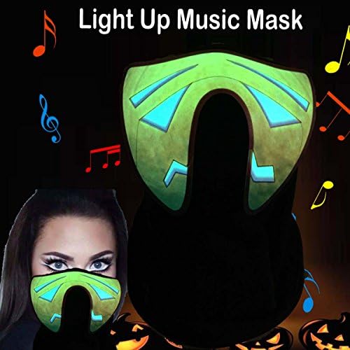 Flashingworld Music Led party Mask with sound active for dancing,riding,skating,party and any festival (halloween)