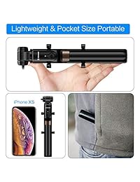 Selfie Stick Bluetooth, Yokkao Selfie Stick Trípode extensible plegable inalámbrico desmontable remoto compacto portátil para la mayoría de smartphones iOS Android