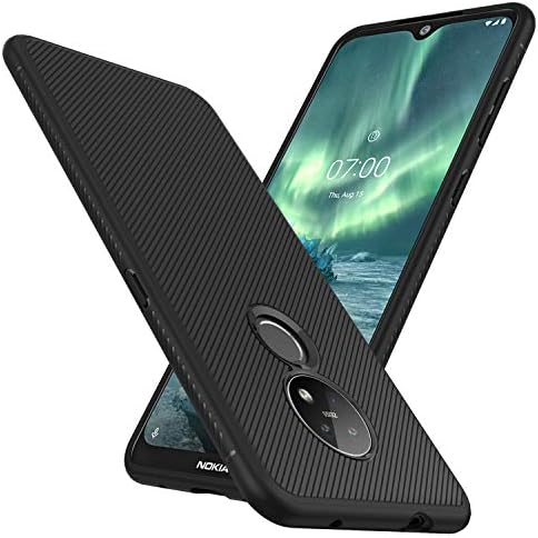 Misd Case for Nokia 7.2 case, Fully Protects Your Phone，Increase Hand-held Comfort (Black)