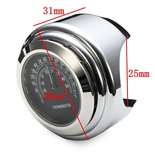 Motorcycle Handlebar Thermometer Handlebar Temperature Gauge Cycling Accessory 1in 7 | Desertcart
