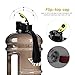 2.2L Large Reusable Water Bottles Half Gallon Water Jug Dishwasher Safe/Ecofriendly/Tritan BPA Free Plastic/Leakproof/Odorless/Wide Mouth Drinking Gym Water Jug for Men Women Fitness Outdoor Gym
