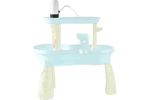 JAIIMEN Water Play Table Pump for Kids and Toddlers, Portable Mini Water Pump Summer Outdoor Water Toys, Water Table Accessories