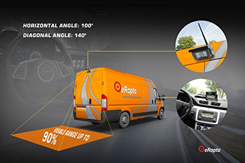 eRapta Wireless Backup Camera and Monitor Kit Reverse Rearview Cam Digital Signal 2018 Update for Truck/Trailer/Bus/RV/Pickups/Camper/Motorhome/Van When Reversing Parking Backing Up E1