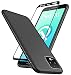 Huness Google Pixel 4 XL Case with Tempered Glass Screen Protector Scratch Resistant Anti Slip Grippy Soft TPU Case for Google Pixel 4 XL Phone (Black)