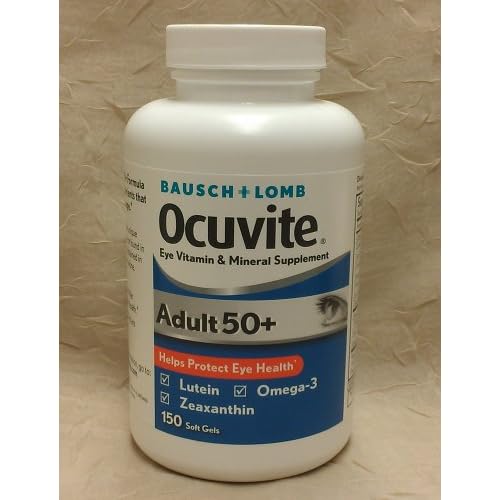 Bausch & Lomb Ocuvite Adult 50+ Eye Vitamin & Mineral Supplement - 150 Softgels image