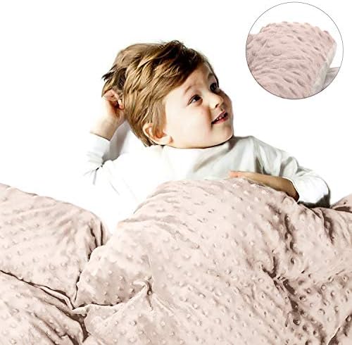 sSnooze Duvet Cover for Weighted Blanket - Luxury Duo Tone, Super Soft Diamond Quilt & Sensory Minky Dots | Couch Throw Blanket | 60''x 80'' for Queen Bed | Best Relaxation Gifts