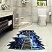 Coohole 3D Star Galaxy Floor Wall Sticker Removable Mural Decals Vinyl Art Room Home Decor (35x24inch, Blue)