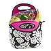 BUILT Gourmet Getaway Soft Neoprene Lunch Tote, Lightweight, Insulated, and Reusable, One Size, Garden Rose