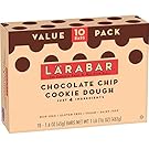 Larabar Gluten Free Bar, Chocolate Chip Cookie Dough, 1.6 oz Bars (10 Count)