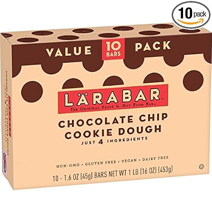 Larabar Gluten Free Bar Chocolate Chip Cookie Dough 16 Ounce 10 Count Whole Food Gluten Free Bars Dairy Free Snacks #whole #foods #cookie #dough Larabar Gluten Free Bar Chocolate Chip Cookie Dough 16 Ounce 10 Count Whole Food Gluten Free Bars Dairy Free Snacks