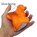 Trasfit 4.3” Jumbo Slow Rising Squishy Charms Bear of Bread, Kawaii Food Hand Pillow Toy Stress Relief Toy