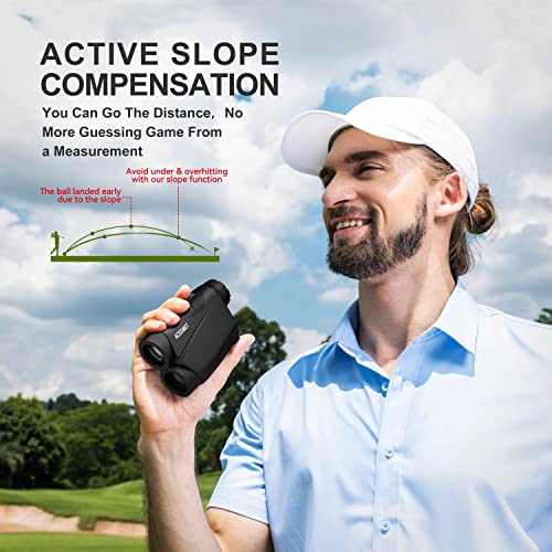 ACEGMET Golf Rangefinder, USB Charging Range Finder Golf, 650 Yards