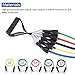 Triomph Resistance Bands Set Exercise Bands with Heavy Rubber Resistance Tubes, Door Anchor, Ankle Strap for Workouts, Stretching, Gyms, Physical Therapy, Yoga and Home Fitness Training