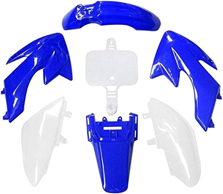 Plastic Fairing Kit Body Fender For CRF XR XR50 CRF50 110cc 125cc Pit Dirt Bike (4Blue+3White)