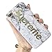 iPhone 7 & 8 - 4.7” - Protective Durable Slim Fit TPU Case / Cover / Bumper / Skin / Cushion - Street Fashion x White Marble Gold [WHITE GOLD]