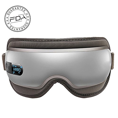 Eyes Massager Eye Mask with Heating ETTG Breo Rechargeable Air Pressure and Vibration Eye Massager for Stress Relief Eye Bags and Dark Circles