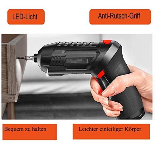 Wiederaufladbarer Akku-Schraubendreher 47-teiliges Set 4,8 V 1800 mAh Biegbarer handgehaltener kompakter… – Bild 8