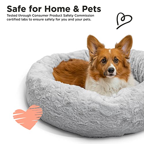 Best Friends by Sheri The Original Calming Donut Cat and Dog Bed in Lux