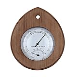 BESTNEWIE Sauna Wooden Thermometer & Hygrometer Sauna Room Accessory