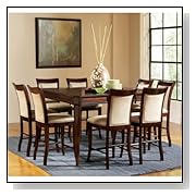 Counter Height Dining Sets Steve Silver Marseille 9 Piece 54x42 Counter Height Set