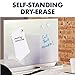 Quartet Glass Whiteboard Desktop Panel, Magnetic, 17