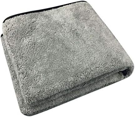 The Royal Plush Drying Towel - Professional Car Cleaning Towels Buffing Cloths Super Absorbent Drying Auto Detailing Towel - Premium Plush Microfiber Towel (Gray)