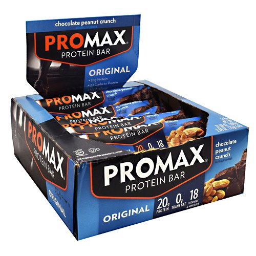 Promax Energy Bar Chocolate Peanut Crunch 12 – 2.64 oz (75 g) Bars [31.68 oz (900 g)]
