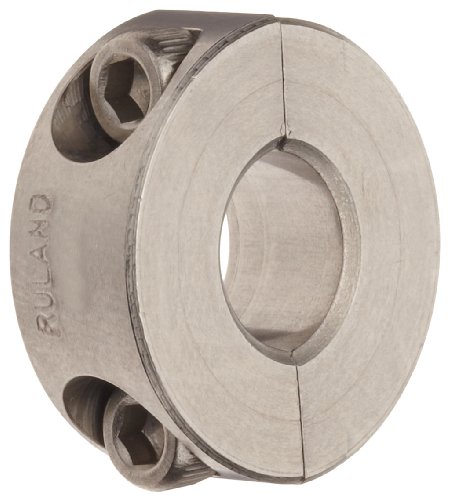 Ruland SP-16-SS Two-Piece Clamping Shaft Collar, Stainless Steel, 1.000