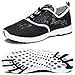 Viihahn Mens Water Shoes Beach Barefoot Aqua Wetsuits for Water Sports Snorkeling Diving Swimming Surfing Size 10 US Black