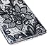 LGG3 Case,LGG3 TPU Case,NSSTAR [Scratch-Proof] Ultra Thin Crystal Clear Rubber Gel TPU Soft Silicone Bumper Case Cover with Shockproof Protective Case for LGG3,Black Lace Flower #3