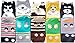 V28® Women's Cute Owl Various Pattern Mixed Color Soft Socks (One Size, 5 Mixed Dogs)